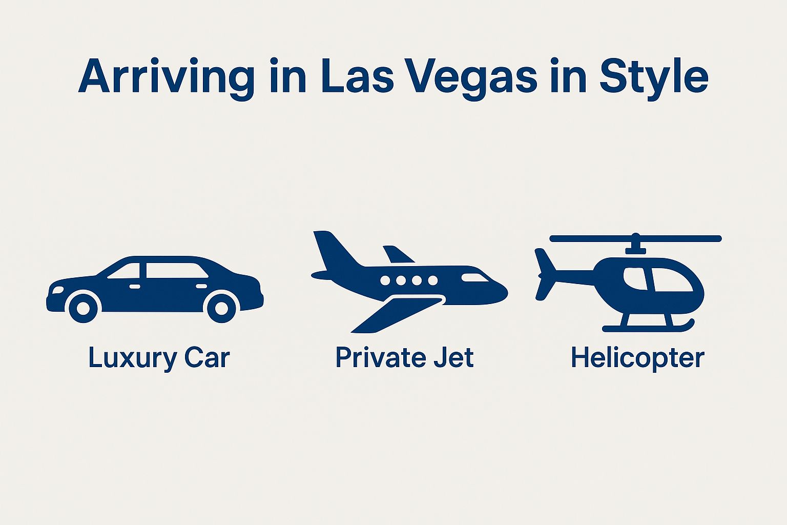 Arriving in Las Vegas in Style