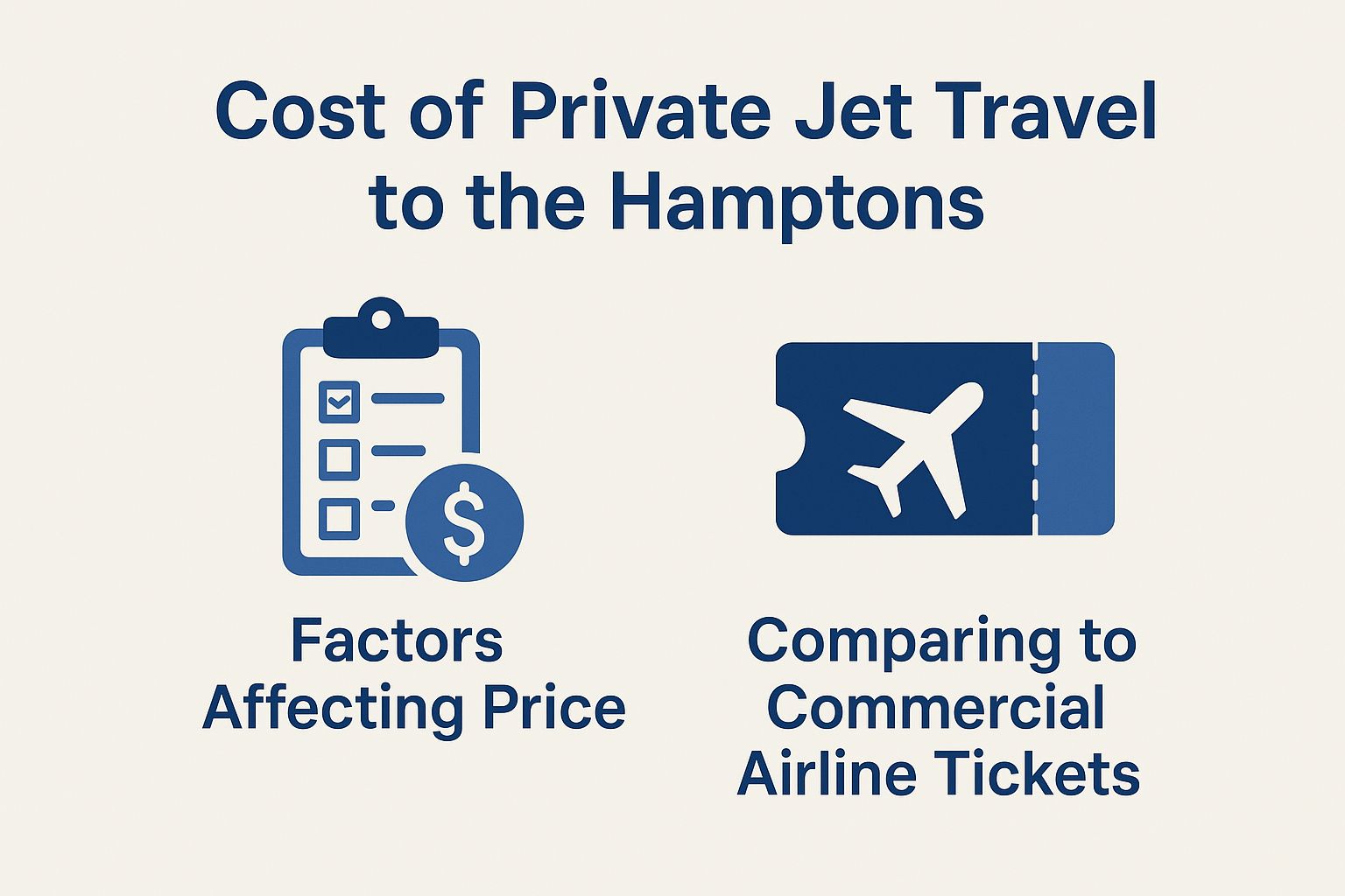 Cost of Private Jet Travel to the Hamptons