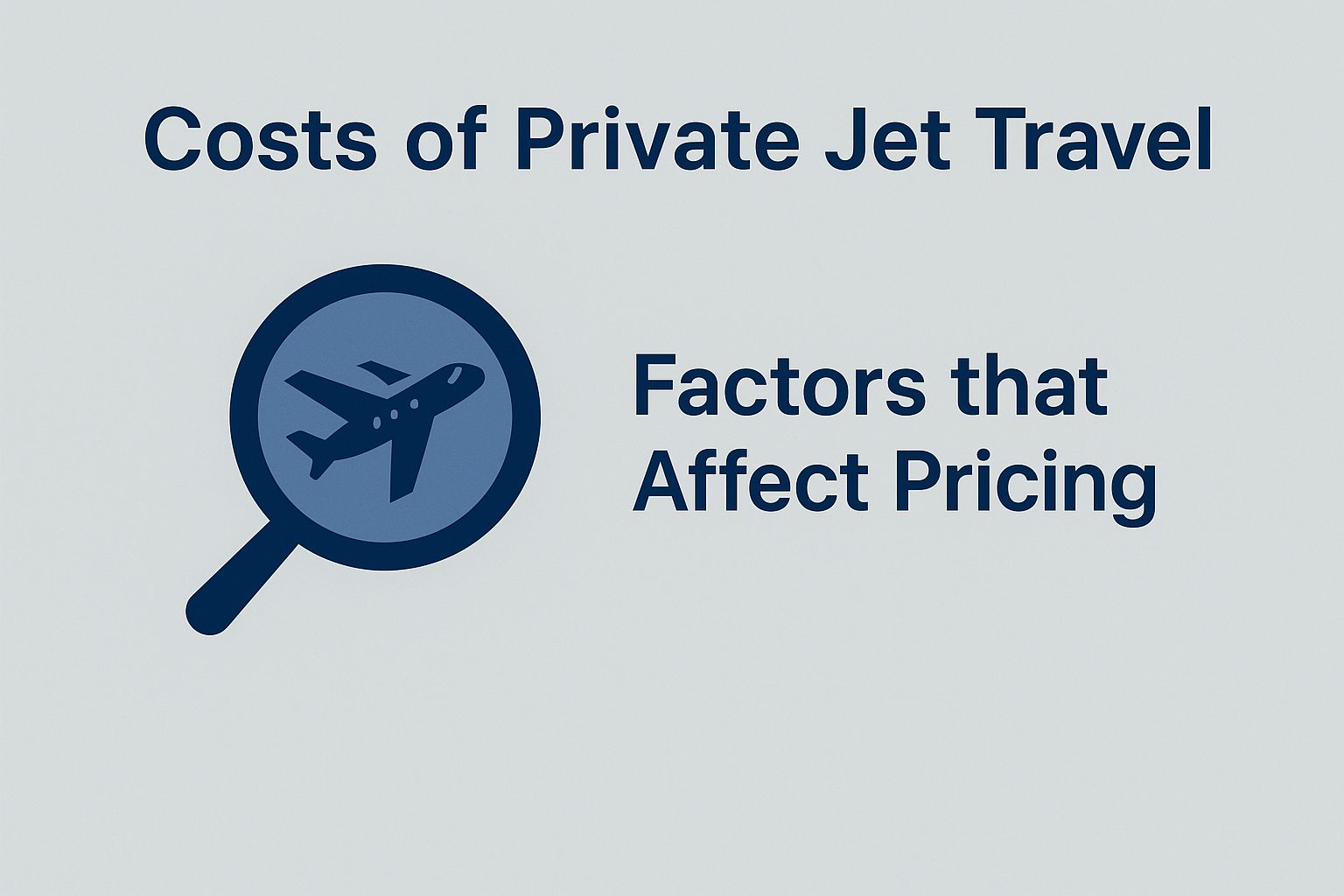 Costs of Private Jet Travel