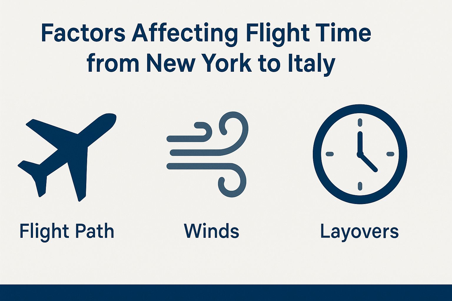 Flight Time from New York to Italy