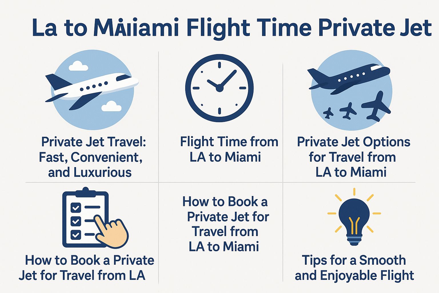 La to Miami Flight Time Private Jet