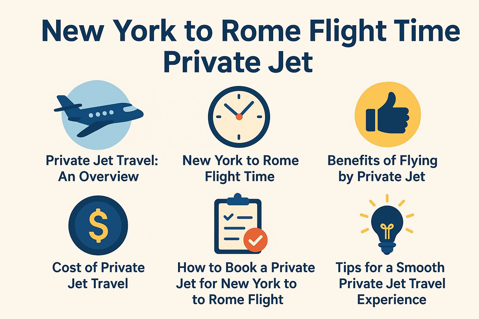 New York to Rome Flight Time Private Jet