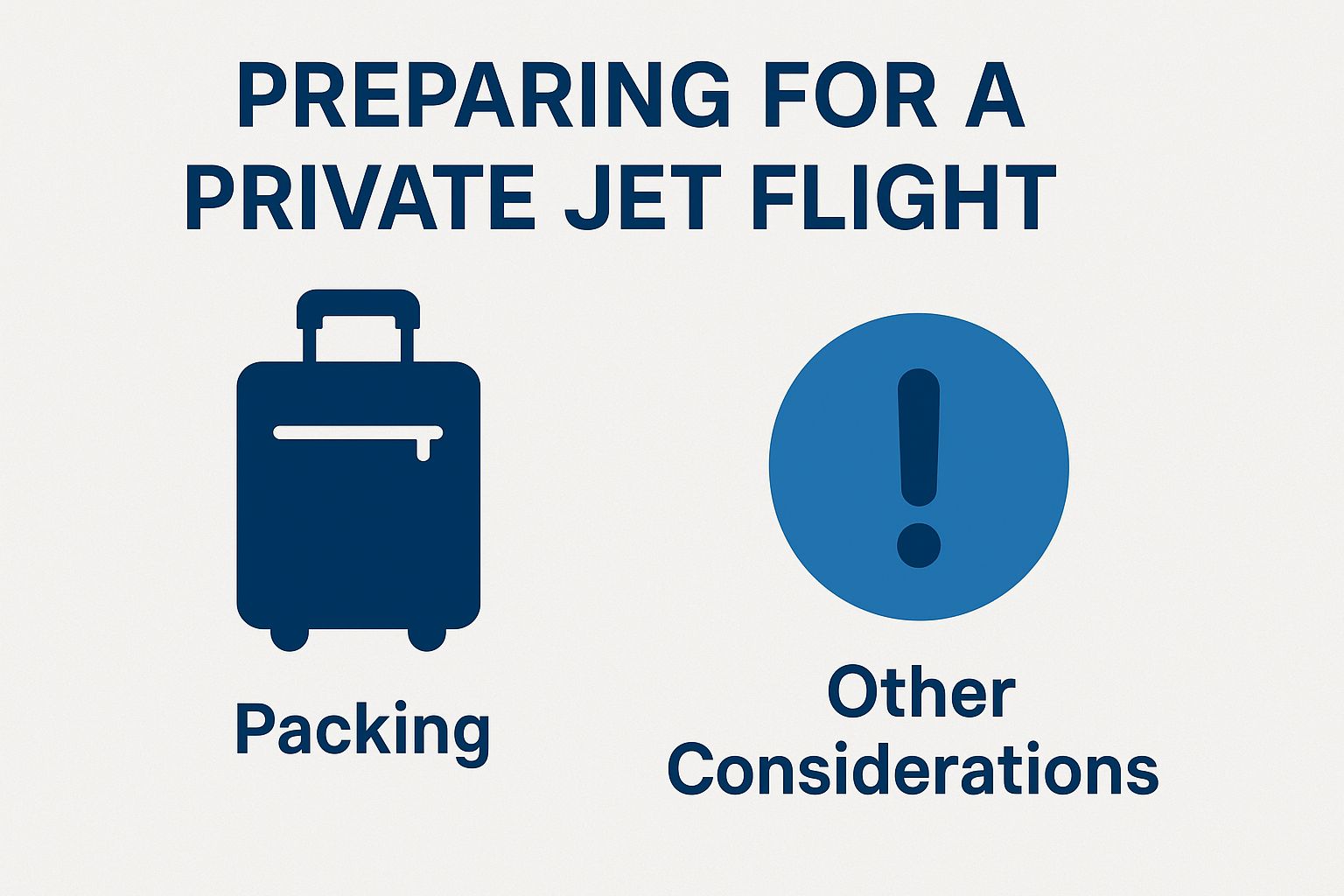 Preparing for a Private Jet Flight
