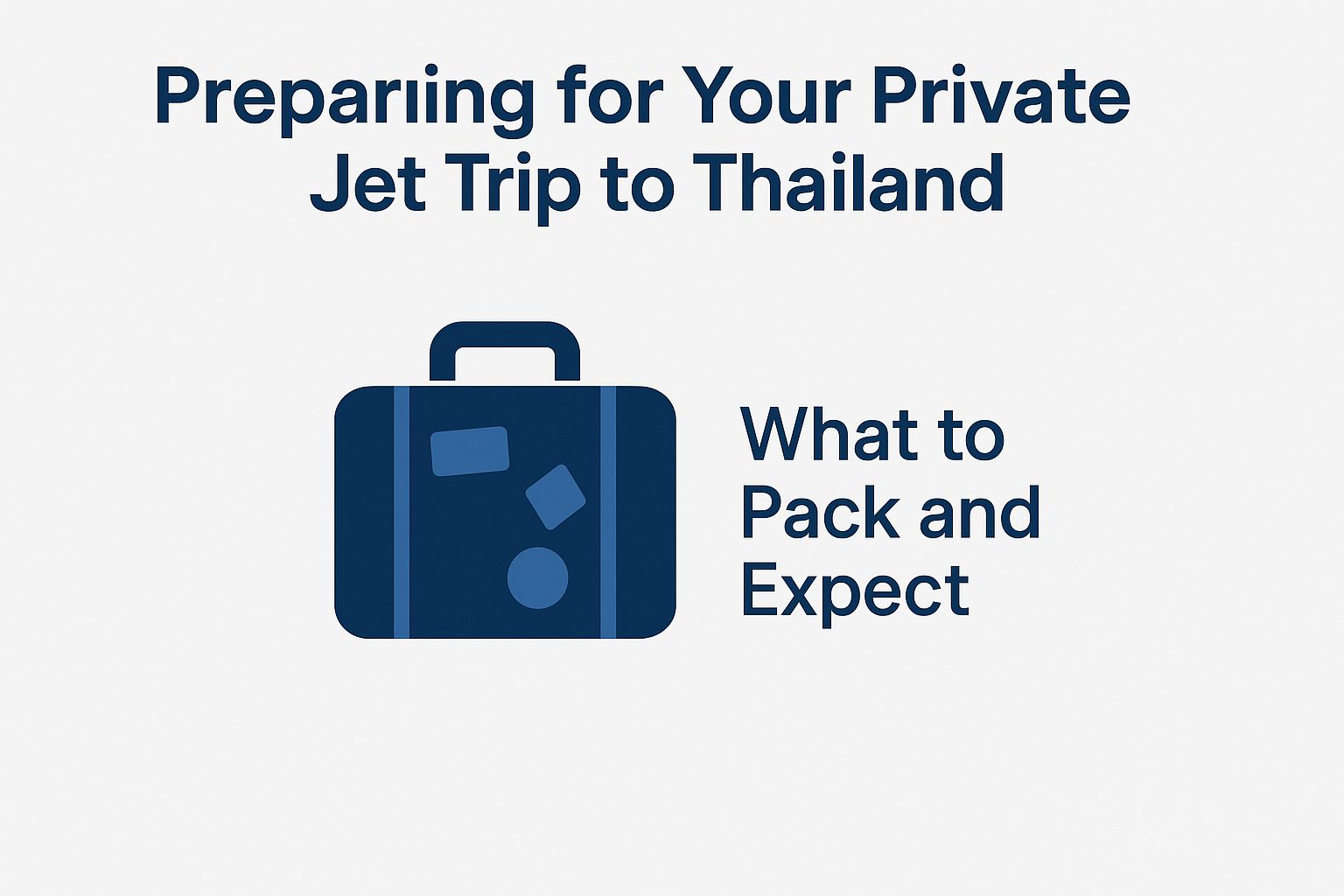 Preparing for Your Private Jet Trip to Thailand