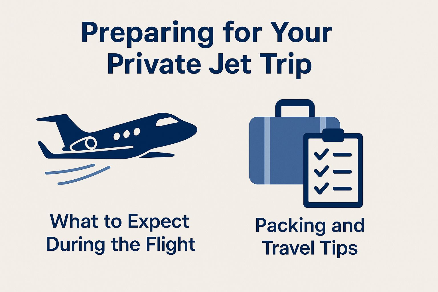 Preparing for Your Private Jet Trip