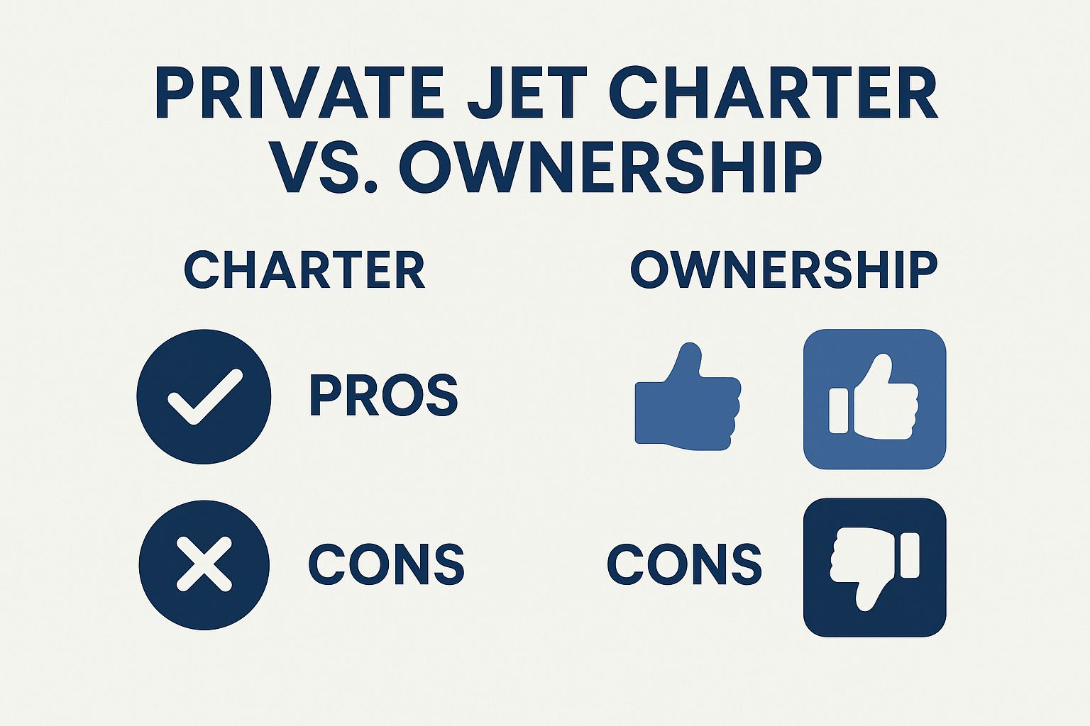 Private Jet Charter vs. Ownership