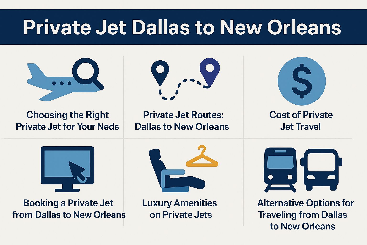 Private Jet Dallas to New Orleans