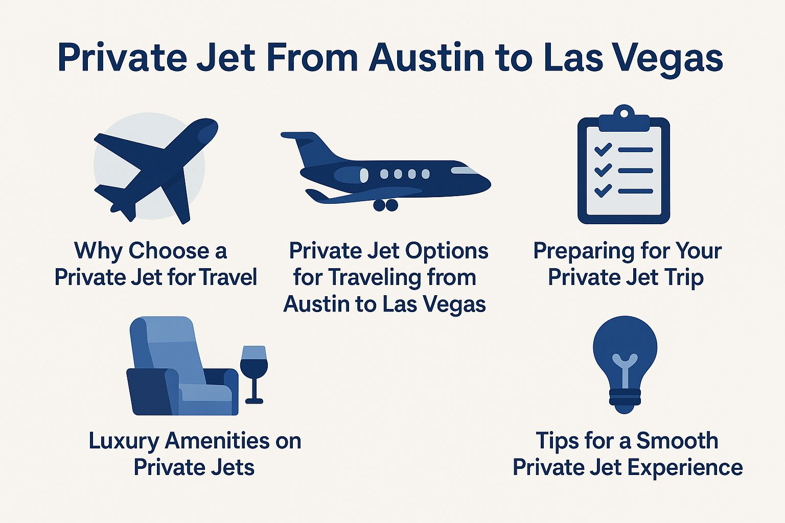 Austin to Las Vegas Private Jet Flights Made Effortless