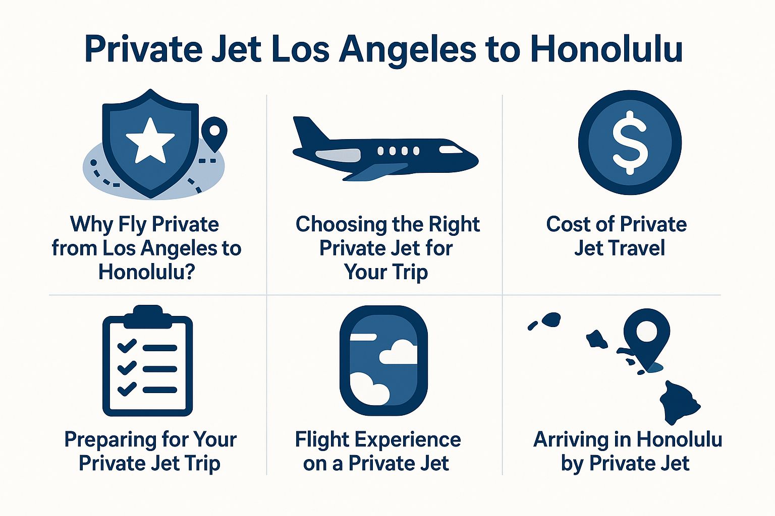 Private Jet Los Angeles to Honolulu