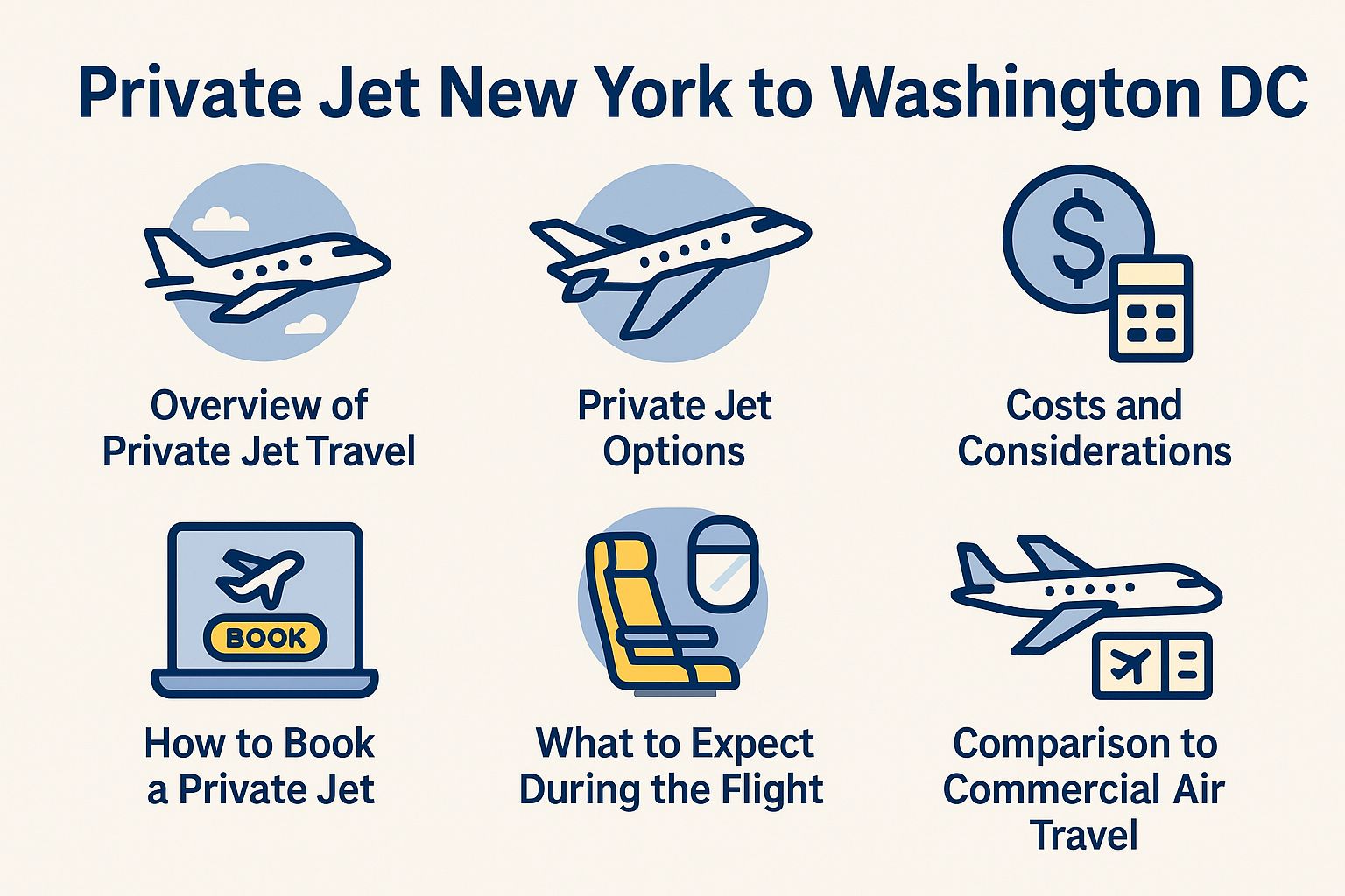 Chillin' in a Private Jet from NYC to DC