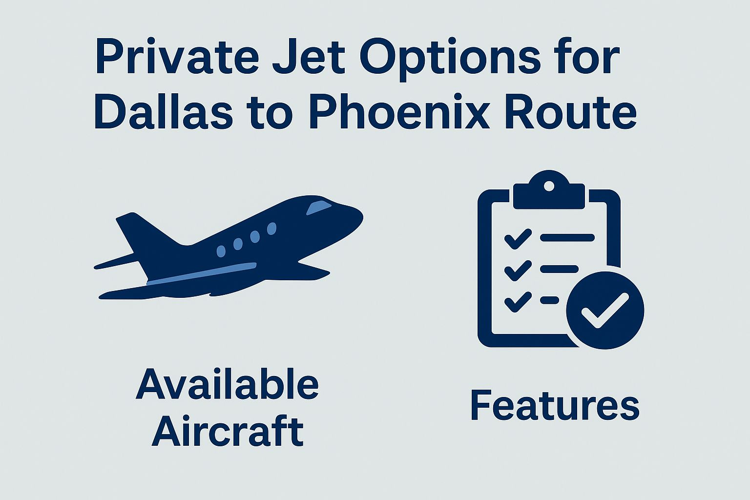 Private Jet Options for Dallas to Phoenix Route