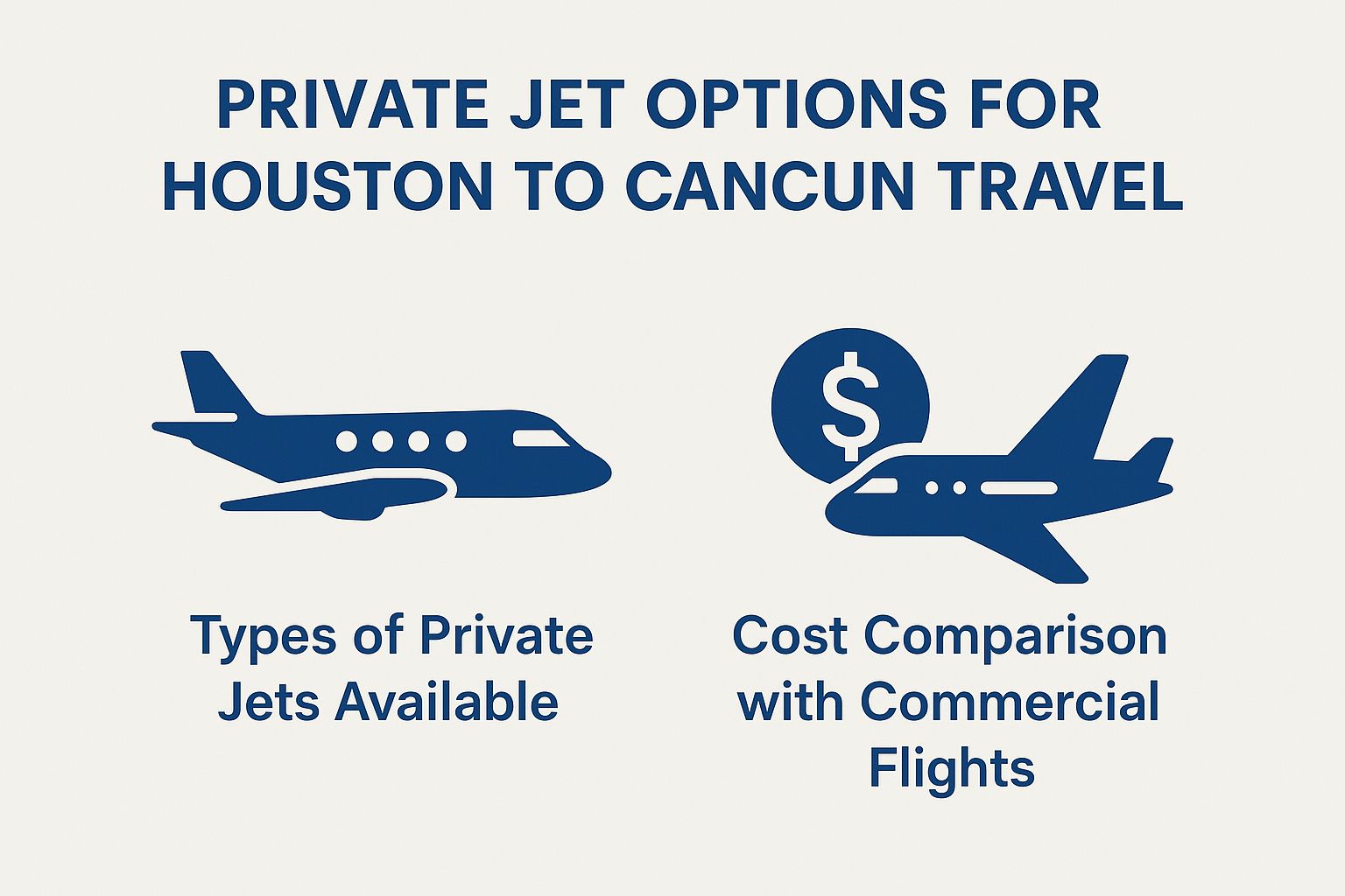 Private Jet Options for Houston to Cancun Travel