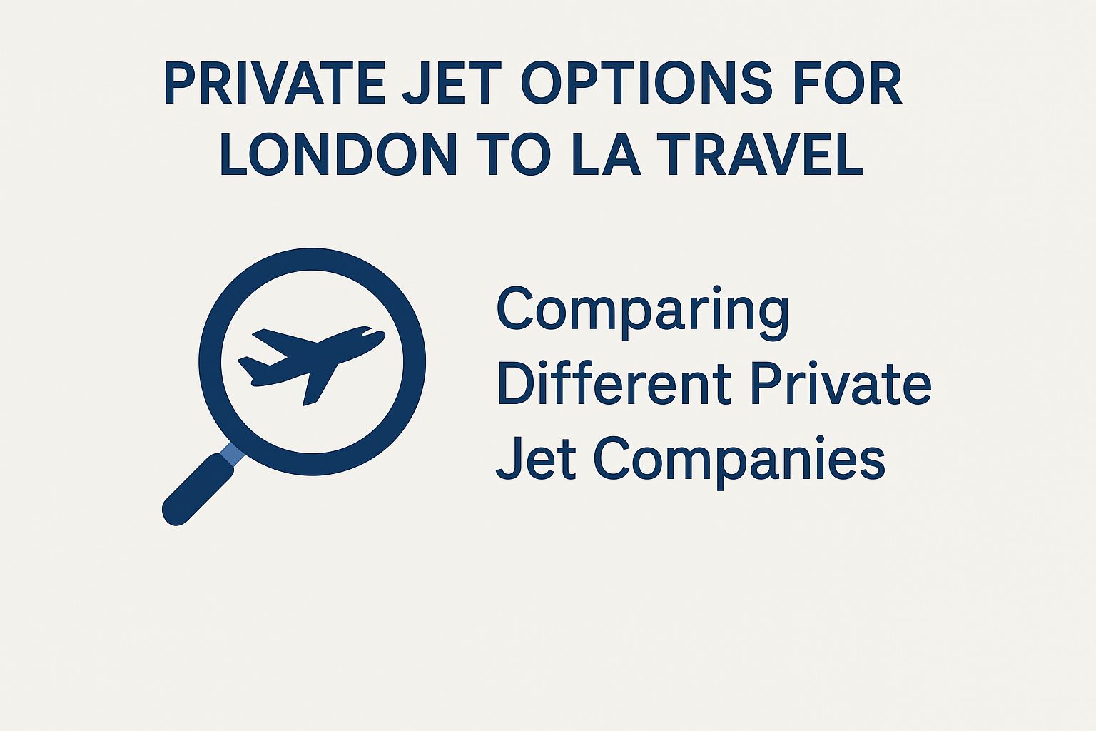 Private Jet Options for London to LA Travel