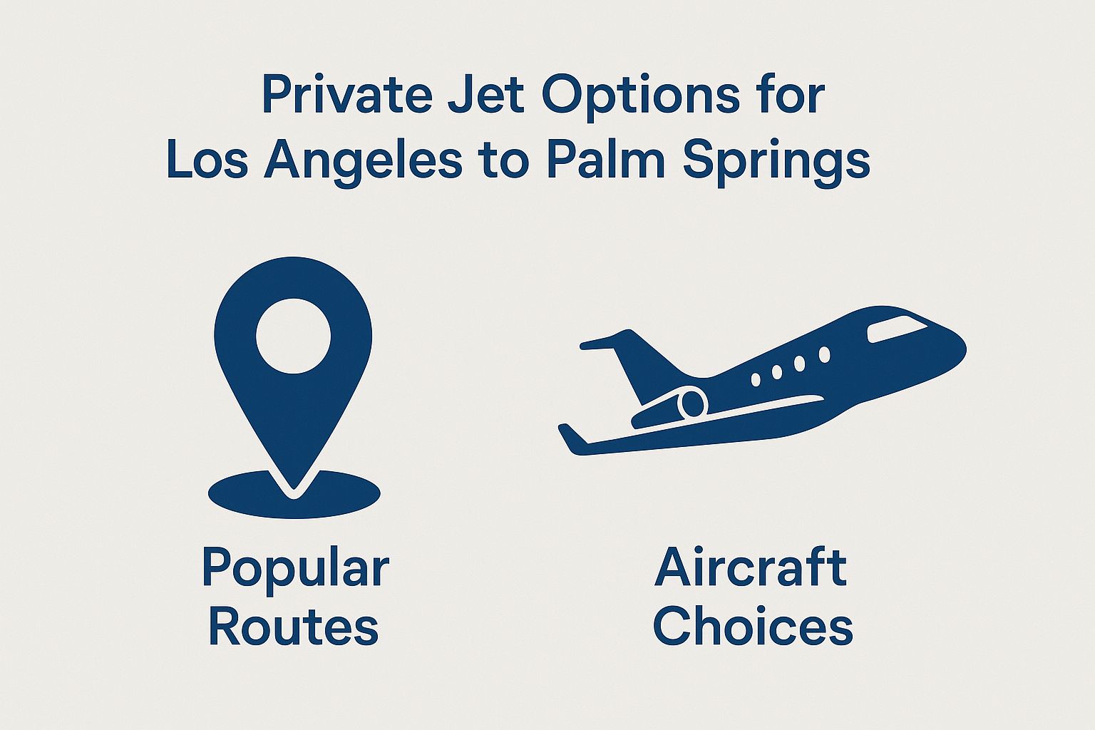 Private Jet Options for Los Angeles to Palm Springs
