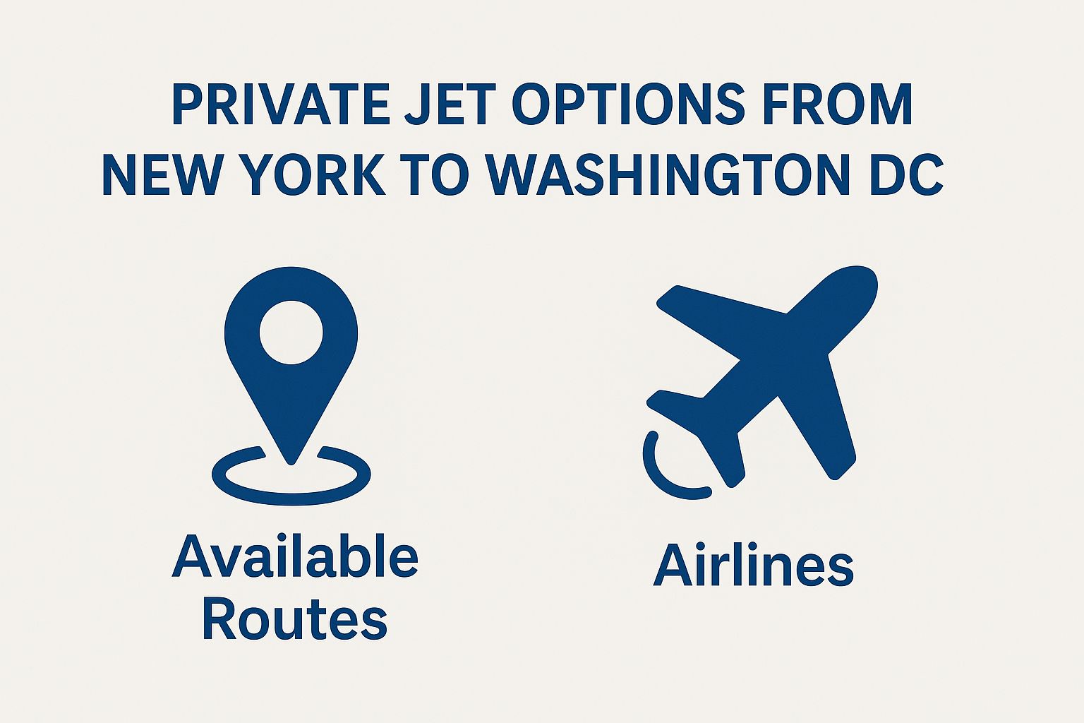 Private Jet Options for Traveling from New York to Washington DC