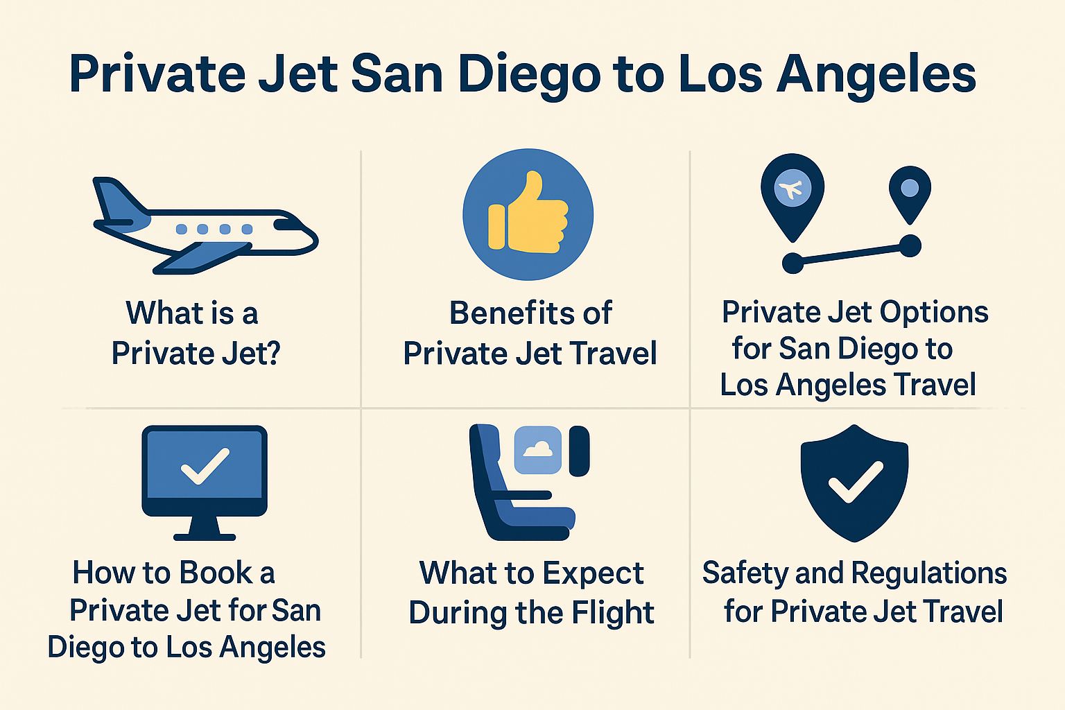 Private Jet Travel San Diego to Los Angeles