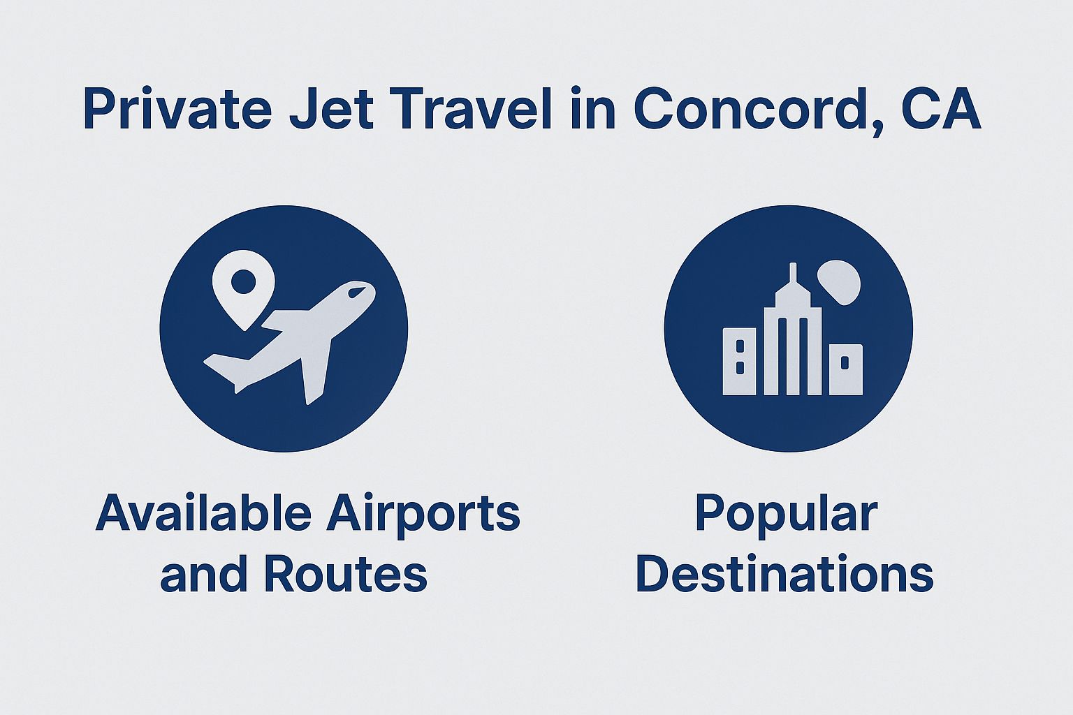 Private Jet Travel in Concord, CA